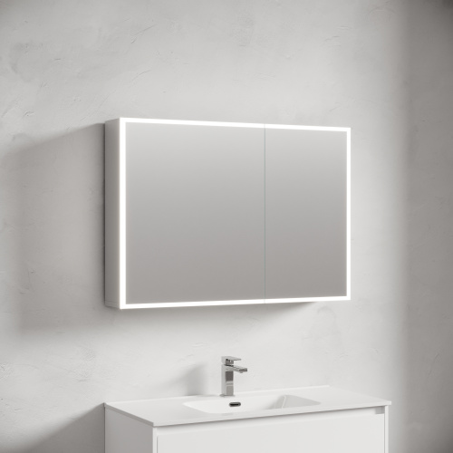 Зеркало-шкаф Sancos Evoke SC80100 100х14х70 настенный цвет серый - фото 3